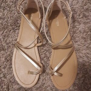 Gold Express Gladiator Sandals